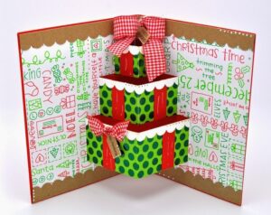 carte-pop-up-Noel-bo^tes-cadeaux-vert-rouge-noeud-dessins